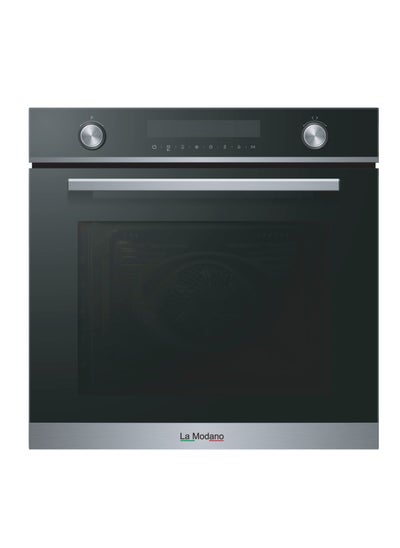 Buy 72L Built-in Electric Oven With Touch & Knob Control, Triple Glass Door, Rotisserie, 13 Functions, Self-Cleaning, Accessories Included - Black Stainless Steel Design - LMBO605MC in UAE