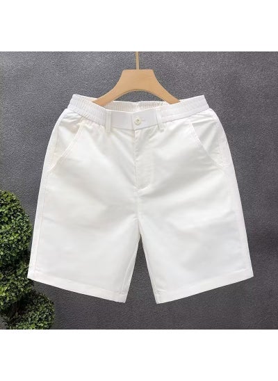 Buy Mens Casual White Shorts Summer Thin White in UAE