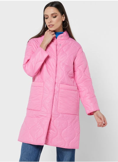 Buy Quilted Longline Coat in Saudi Arabia