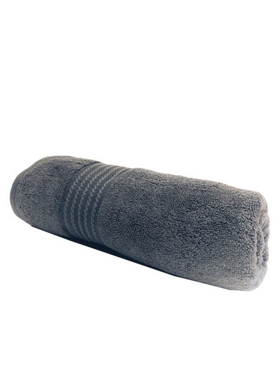 اشتري 1Chase Premium Bath Towel 27 x 54 inch Grey في الامارات