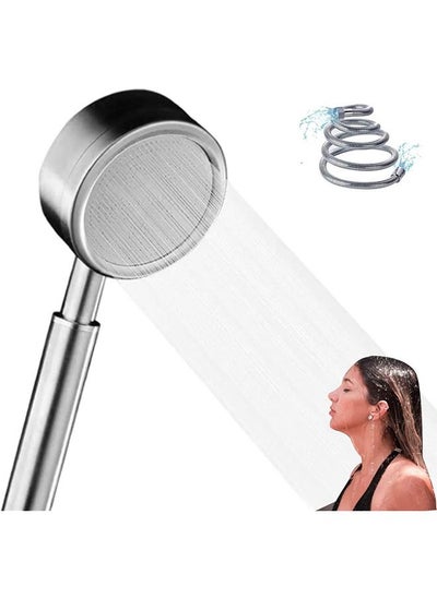 اشتري Durable Handheld Shower Head, Rust Proof Detachable Pressurized Sprinkler with High Pressure and Water Saving, With Universal Interface 1.5m, Easy Installation في السعودية