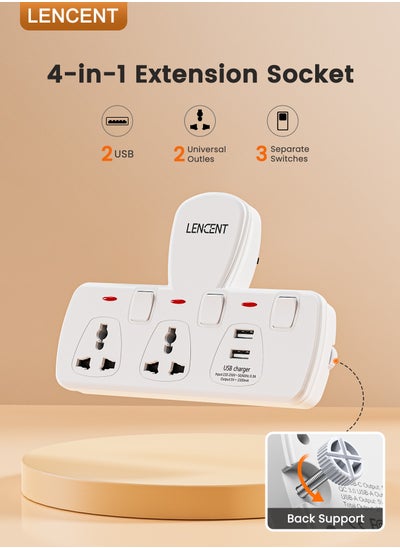 Buy Electrical Connection, Multi Plug Extension Socket, Electrical Outlet Extender, Power Extension , Universal Plug Adapter, USB Charging Station for Home, Office, Kitchen, Separate Switch in Saudi Arabia