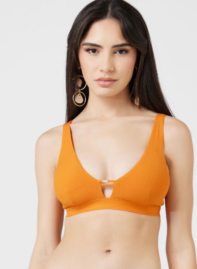 Buy Cut Out Lace Detail Swim Top in UAE