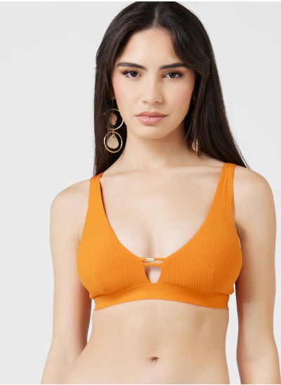 Buy Cut Out Lace Detail Swim Top in Saudi Arabia