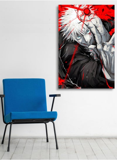 Buy Wall Art Printed Canvas Frame Jujutsu Kaisen in Saudi Arabia