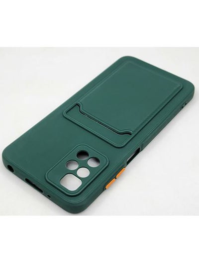 اشتري For Xiaomi Redmi 10 Shockproof Wallet Cover Full Protection Case - Green في مصر