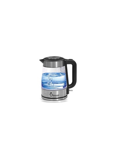 Buy Family Glass Kettle 2L PK-1000 2200W Black in Egypt