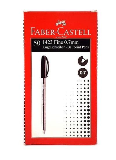 Buy 50-Piece Ballpoint Pen Black Ink in UAE