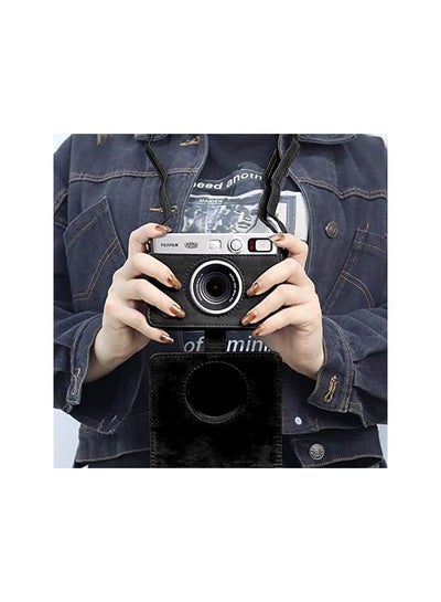 اشتري Case for Fuji Mini EVO,Camera Case Compatible for Fuji Mini EVO Camera with Adjustable Shoulder Strap in Black Lychee Texture Horizontal Style في السعودية