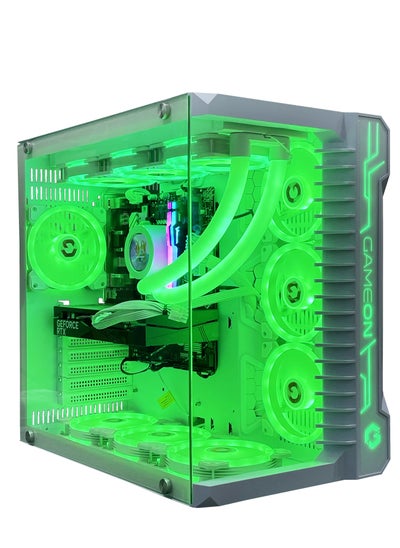 Buy Gaming Pc with Intel Core i5-13400F Processor, H610M-E D4 Motherboard, DDR4 16GB RAM RGB, 1TB M.2 SSD, NVIDIA GeForce RTX 3060 Graphics Card, 360 Water Cooler, 7 Fan Case Whitewith Windows 11 Pro in Saudi Arabia