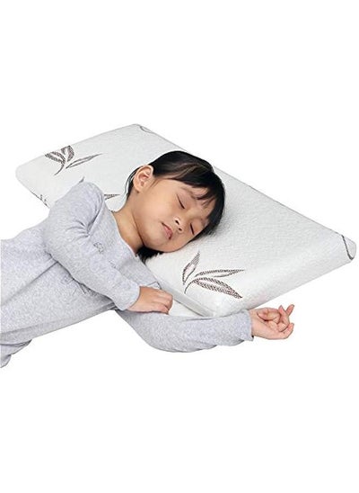 Buy Toddler Pillow With Pillowcase, Soft & Supportive Memory Foam, Chiropractor Recommended, Machine Washable - 60x30cm in Saudi Arabia