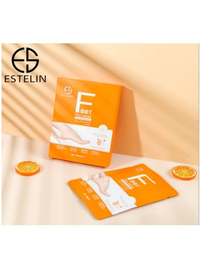 Buy Estelin Foot Peel Mask Exfoliating Vitamin C 40g x 2 Pairs in UAE