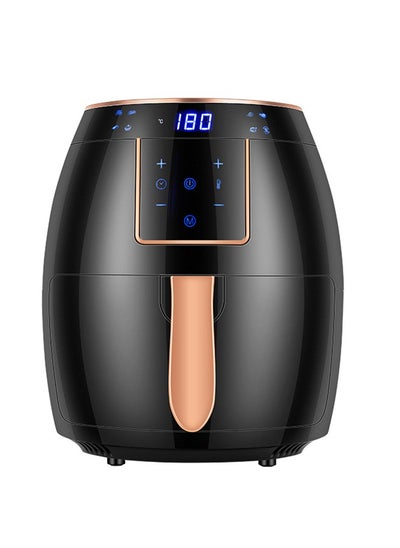 اشتري Air Fryer 5.5L Household Large Capacity 1300W Big Firepower Timing Touch Screen LCD Electric Air Fryer with Bakeware في الامارات