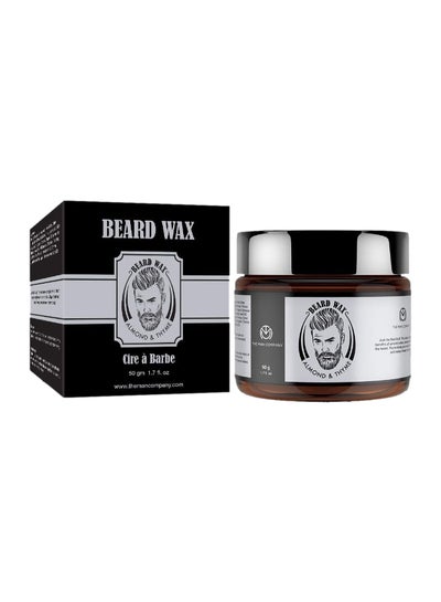 Buy Beard Wax/Softener Beard Styling For Men With Almond And Thyme Oil  50 G in UAE