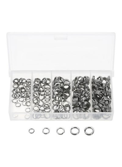 Buy 200-Piece Stainless Steel Double Split Ring Set in Saudi Arabia