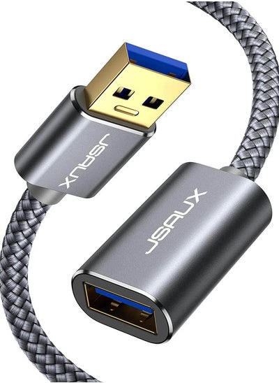 اشتري JSAUX USB A-USB A3.0 _Male_to-Female  Grey 3M（1-pack ） في مصر