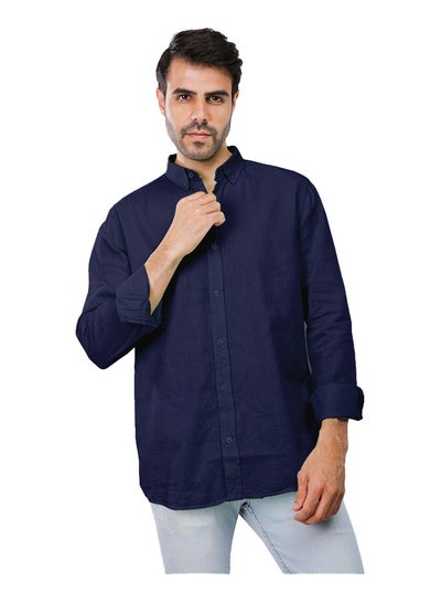 Buy Coup Regular Fit Basic Shirt For Men Color Navy in Egypt