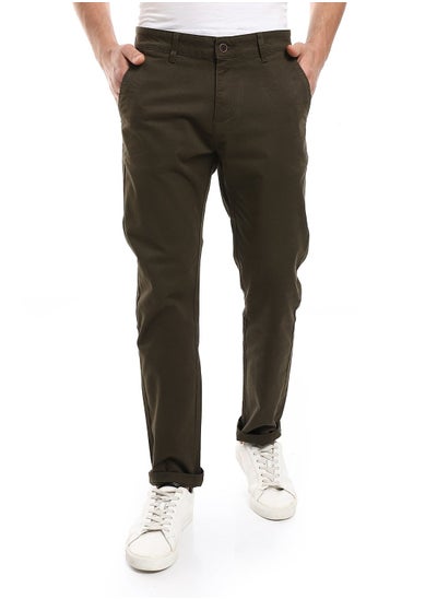 Buy Straight Fit Gabardine Pants With Side Pockets in Egypt