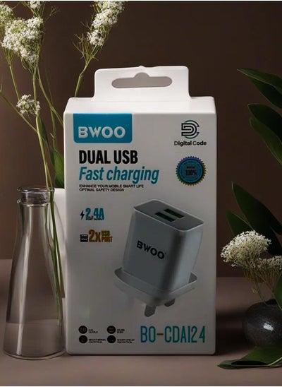 Buy Dual USB 2.4A Fast Charging Mobile Charging Adapter in Saudi Arabia