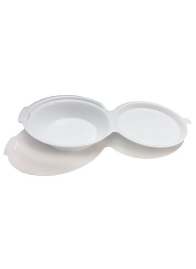 Buy 100 PCS Disposable Foam Dishes With Cover in Egypt