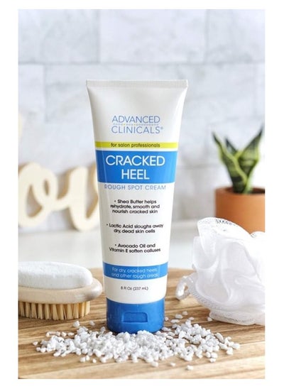 Buy Advanced Clinicals Original USA Cracked Heel Cream for Dry Feet Rough Spots Corns and Calluses 237ml in Saudi Arabia