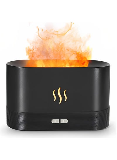 Buy Flame LED Aroma Diffuser (Black) in Saudi Arabia