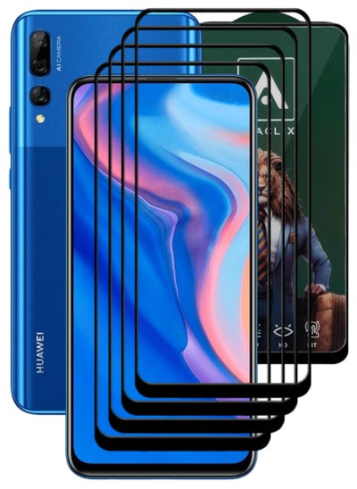 Buy 4 Pieces Antistatic ESD Dustproof Premium Quality High Definition Tempered Glass Screen Protector Designed For Huawei Y9 Prime (2019) in UAE