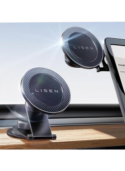 اشتري LISEN Tesla Phone Mount Holder 20 Strongest Magnets Magsafe Car Mount for Tesla Model 3 Model Y, 2023 Tesla Phone Holder Fit for All Phones في الامارات