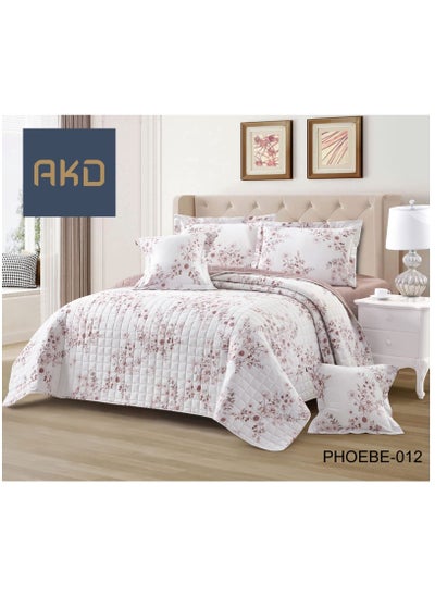 Buy Quilt Set One Person Consisting Of 4 Pieces Polyester Comforter Size 170x220 Cm in Saudi Arabia