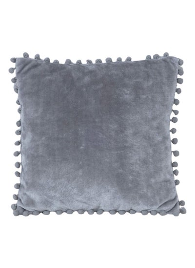 Buy Zen Flannel Cushion, Grey – 40x40 cm in UAE