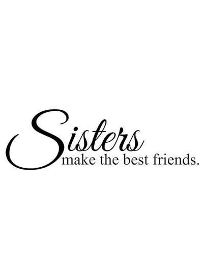 اشتري Sisters Make The Best Friends Quotes Wall Sticker, Wall Arts Home Décor Wall Decals, 32x10 inches by Spoil Your Wall في الامارات