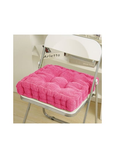 Buy Biscuit seat cushion thickened chair cushion butt seat cushion still office seat Colour:Light pink Sizes:40 x 40 cm in UAE