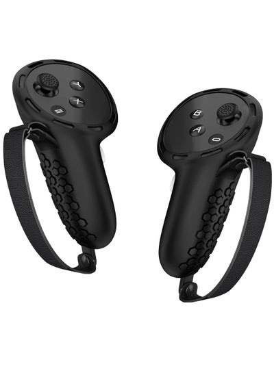 Buy Controller Grip Cover for Quest 3 Accessories DOBEWINGDELOU Silicone Grips Strap Cover Protector in Saudi Arabia