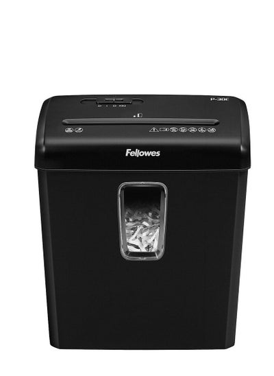 اشتري Fellowes Powershred P-30C Cross-Cut Shredder, Black في الامارات