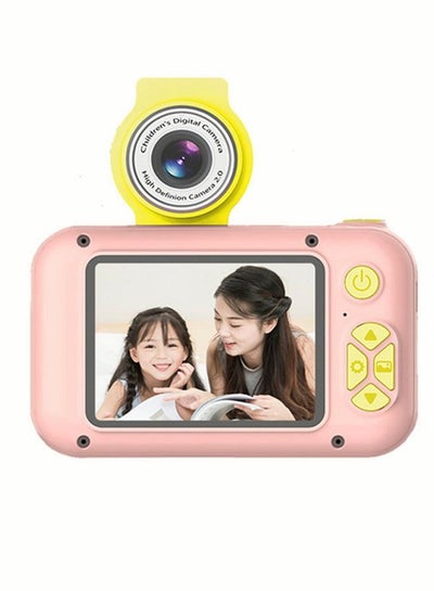Buy Kid camera Digital camera Boy Girl camera 180° flip camera pink in Saudi Arabia