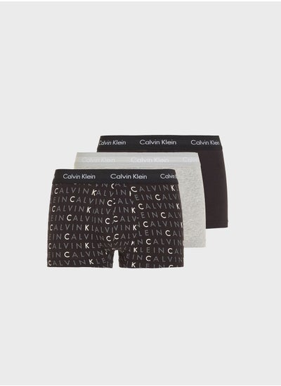 Buy 3 Pack Logo Band Trunks in UAE