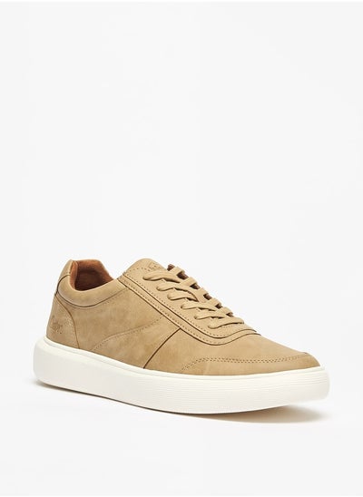 Buy Men's Solid  Lace-Up Low Ankle Sneakers in UAE