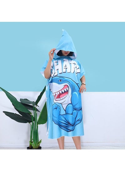 Buy Beach Hooded Poncho Wetsuit Changing Towel Bath Robe in UAE