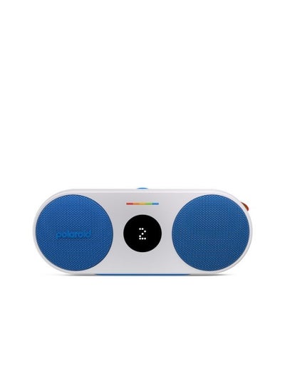 اشتري بولارويد P2 مشغل موسيقى بلوتوث مكبر صوت لاسلكي محمول - أزرق وأبيض في الامارات