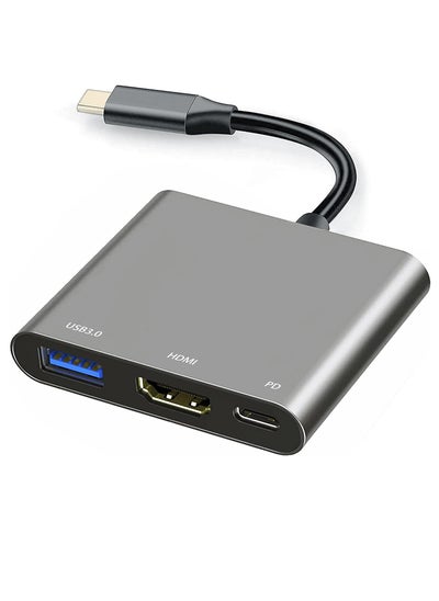 اشتري USB-C to HDMI Multiport Adapter with Charging Port – 4K HDMI Converter, USB 3.0 Hub, and USB-C Charging for Mac, iPad Pro, MacBook, and Chromebook في الامارات