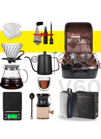 Buy V60 Set 12 Piece Coffee Drip Set With Tool Case in Saudi Arabia