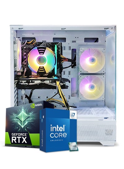 اشتري جهاز ألعاب True Nort، مع معالج Intel Core i7-12700F، بطاقة RTX 4060، 16 جيجابايت RAM، 1 تيرابايت SSD، مبرد هواء 240 مم، نظام Windows 11 Pro، هيكل أبيض. في الامارات