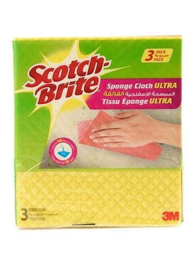 Buy 3pcs Scotch Brite Sponge Ultra, Multicolour in UAE