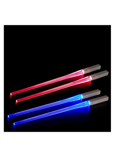 Buy 2 Pairs of LED Chopsticks, Luminous Chopsticks, Star Wars Chopsticks Light Up, Mini Lightsaber, Cool Chopsticks, BPA Free and Food-Safe, Lightsaber Chopsticks for Kitchen Dinner Party Sushi Cutlery in UAE