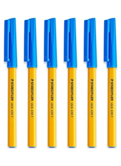 اشتري طقم 6 أقلام جاف أزرق من ستدلر - عبوة من 6 أقلام أزرق في مصر
