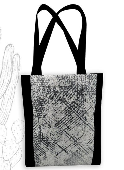 Buy casual printed linen tote bag in Egypt