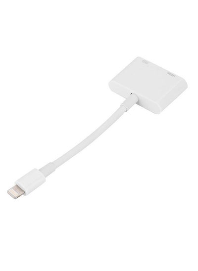 اشتري Lightning To HDMI AV TV Cable Adapter Converter White في الامارات