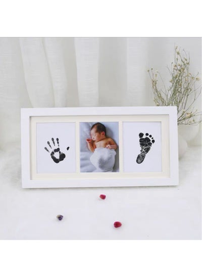 اشتري Baby Hand and Footprint Kit with Frame- Keepsake for Newborns - Inkless - Safe and Easy to Use - Gift for New Parents في السعودية