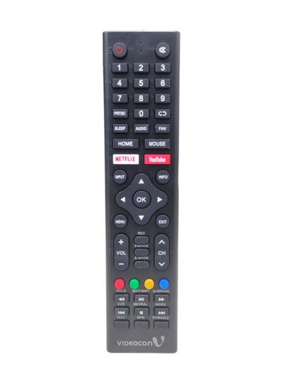 اشتري Replacement Remote Compatible For VIDEOCON Smart LCD LED TVs With YouTube & Netflix Key Buttons في الامارات