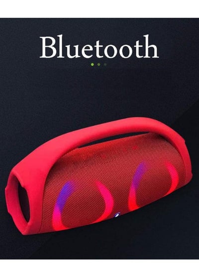 اشتري B20 Portable Bluetooth Speaker With LED Light | TF reader | USB | AUX Line in | RED في مصر